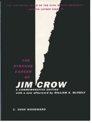 cover image of The Strange Career of Jim Crow